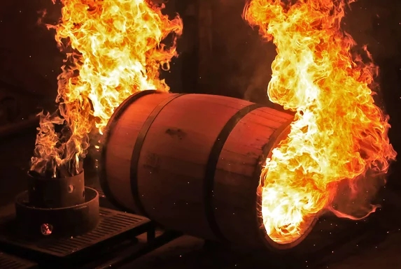 Charring bei Jim Beam