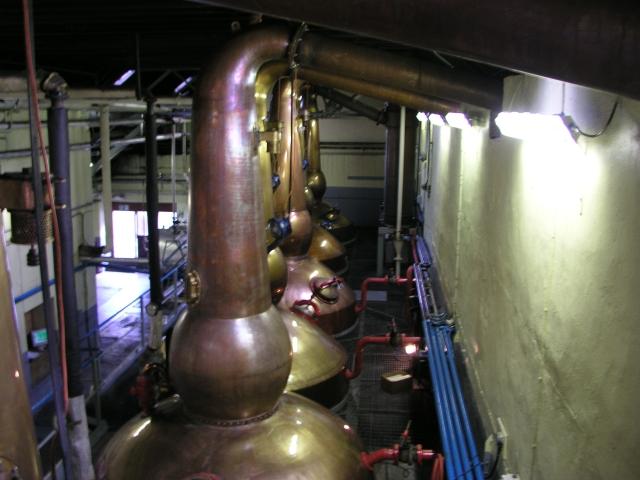 Brennblase der Balvenie Distillery in Dufftown