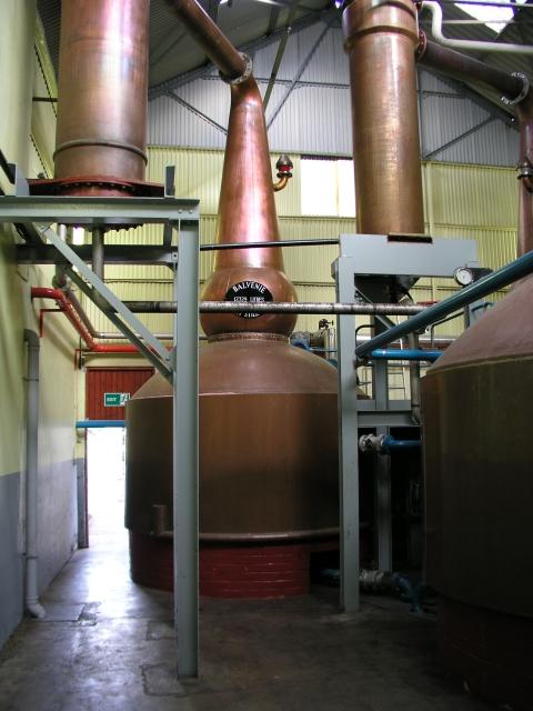 Brennblasen der Balvenie Distillery