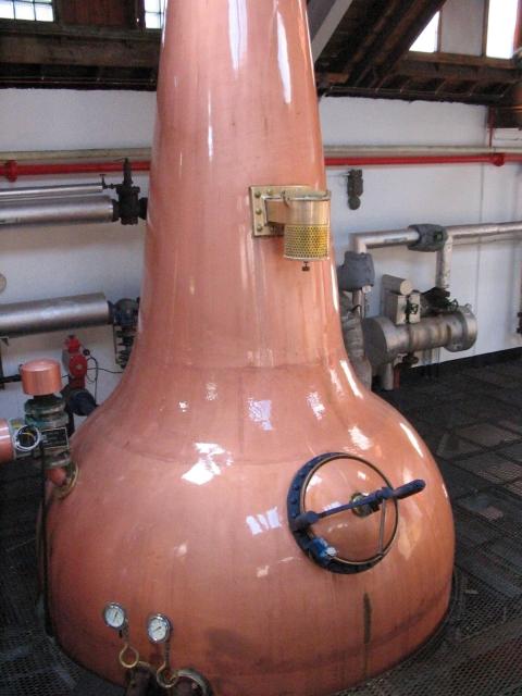 Brennblase der Benriach Distillery