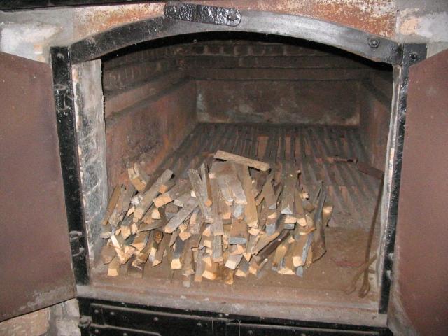 Offener Ofen der Benriach Distillery
