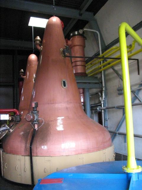 Brennblase der Braeval Distillery