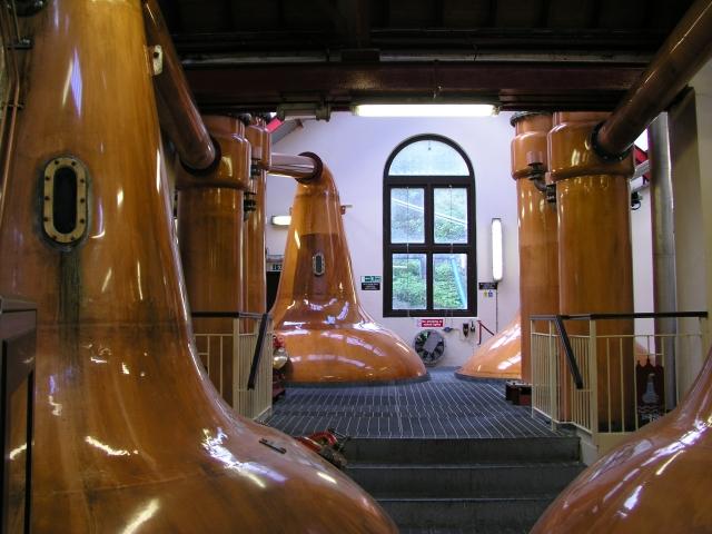 Brennblase der Dufftown Distillery
