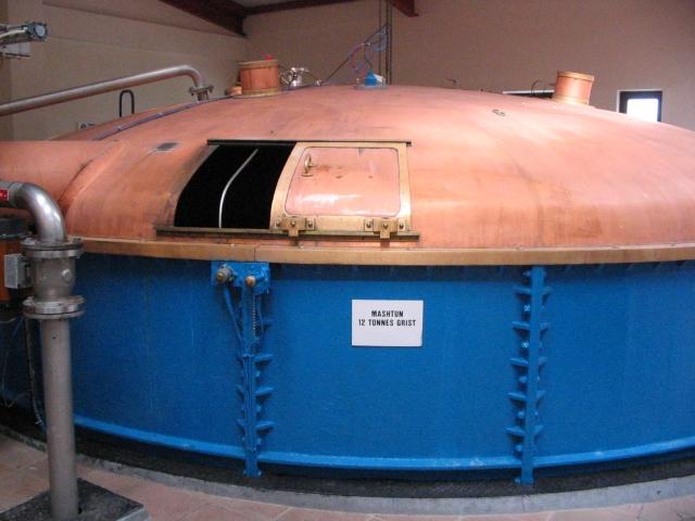 Mash Tun der Glendullan Distillery