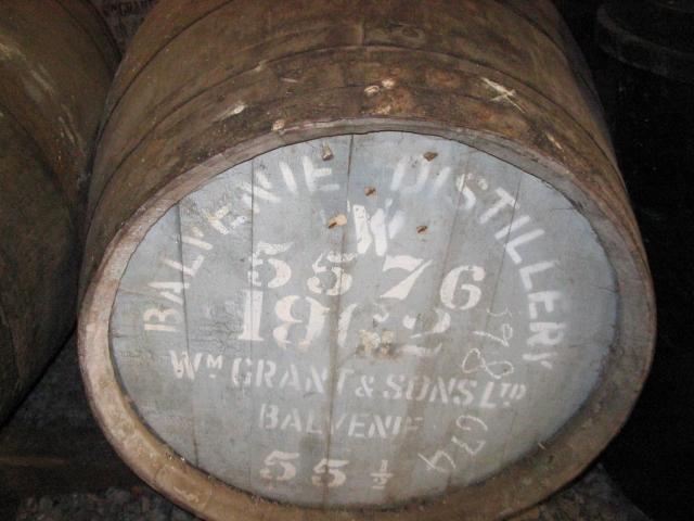 Fass mit der Jahreszahl 1962 bei Glenfiddich