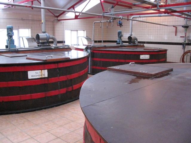 Washbacks der Mortlach Distillery